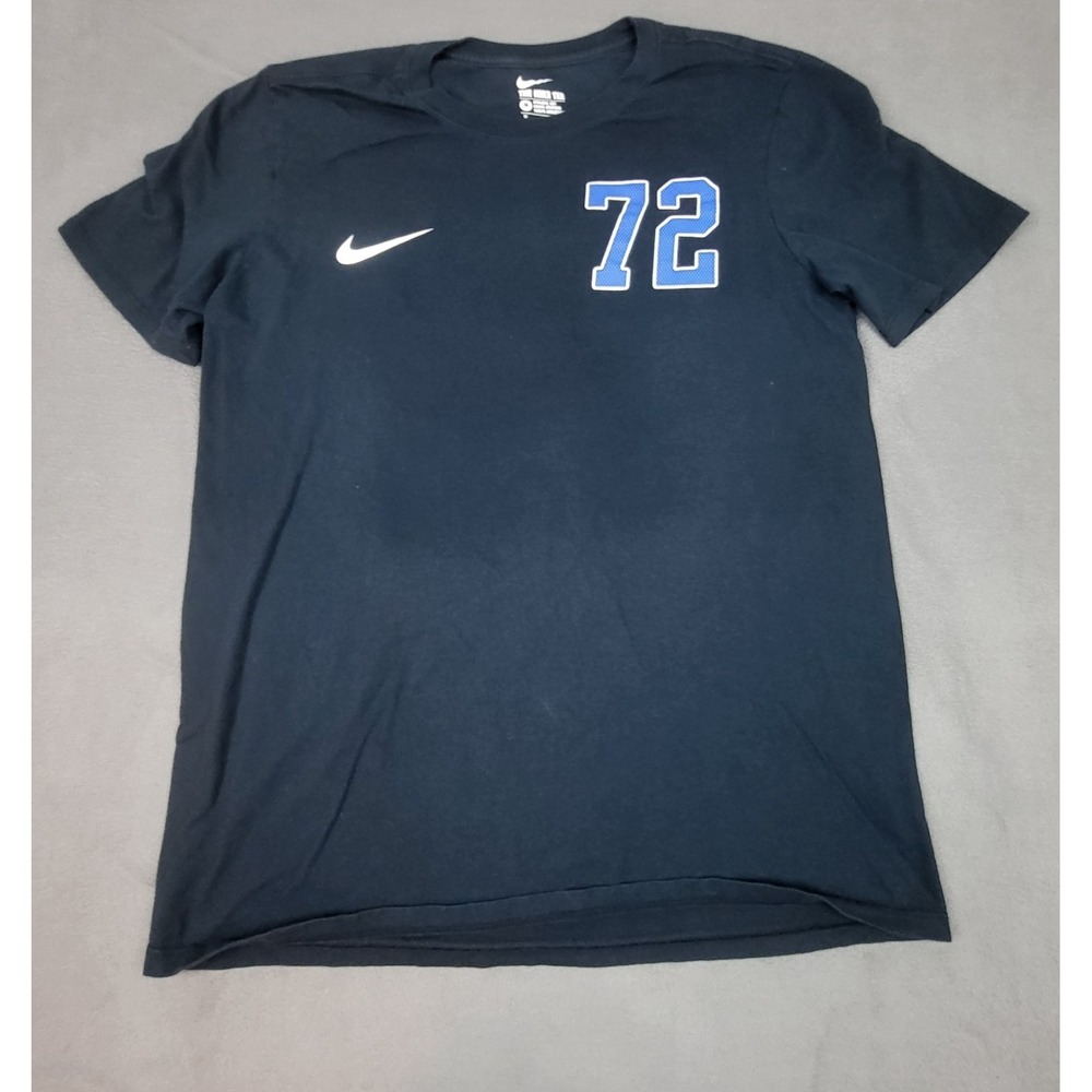Nike Sportswear 72 Shirt Mens Medium Blue Crew Neck Lightweight Outdoor Logo